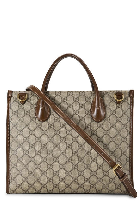 Brown GG Supreme Canvas Tote Small, , large image number 3
