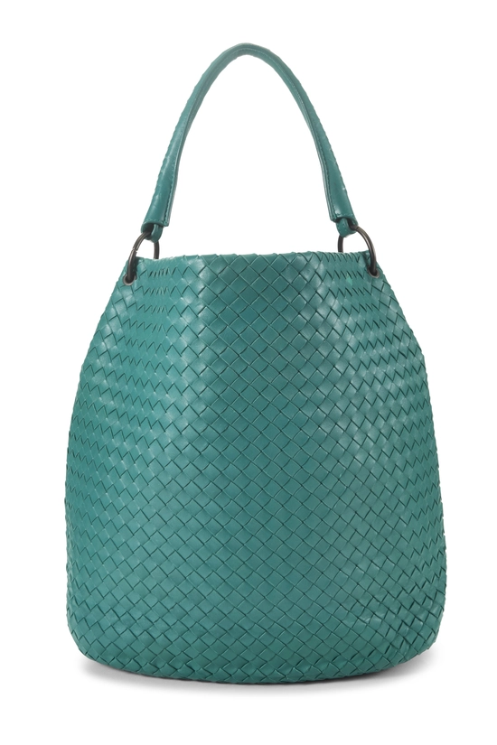 Green Intrecciato Tote, , large image number 3