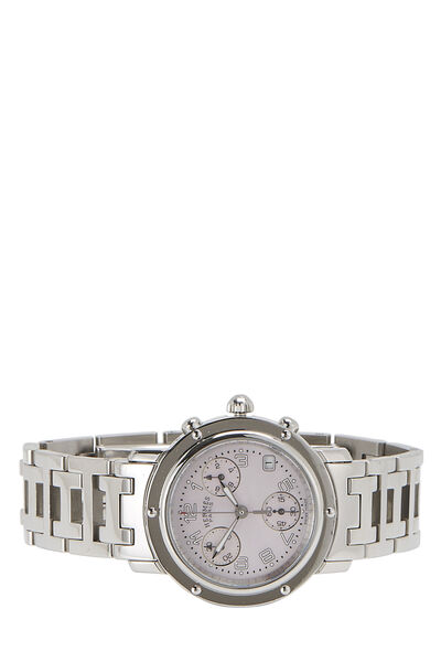 Stainless Steel & Mother of Pearl Clipper Chronograph , , large