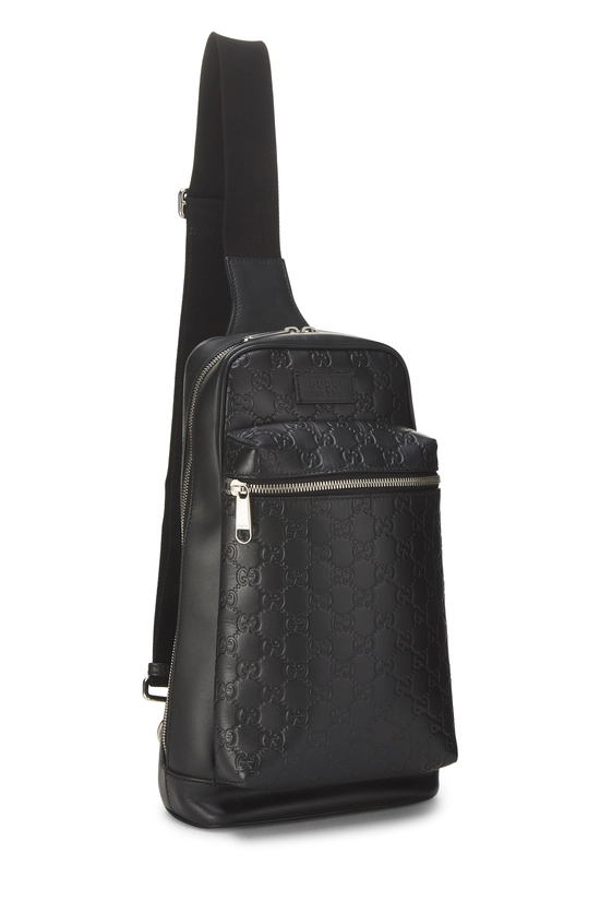 Black Guccissima Slim Crossbody Bag, , large image number 1