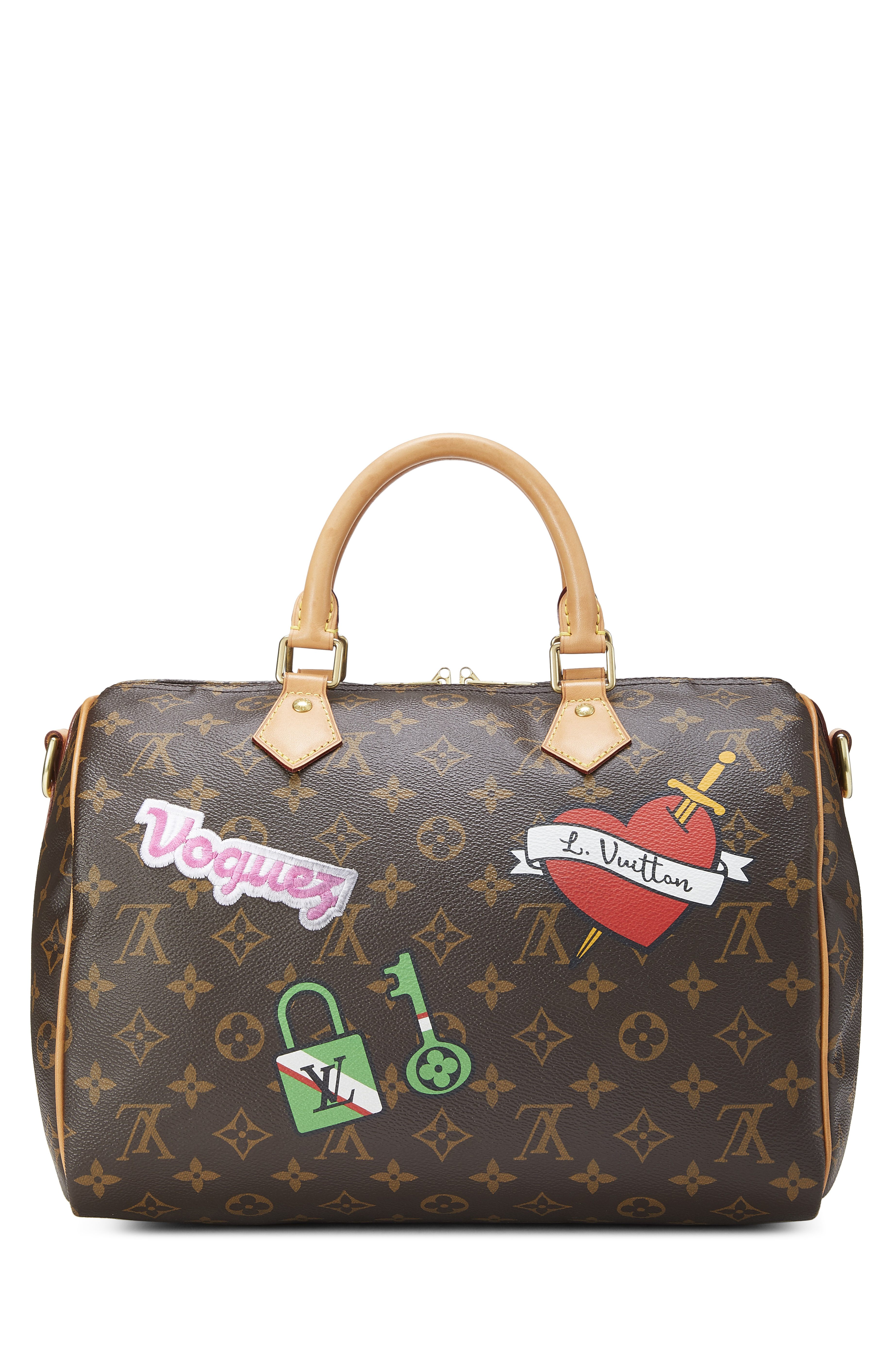 Louis Vuitton Damier Ebene Patches Speedy Bandouliere 30 -  Infrastructure-intelligenceShops