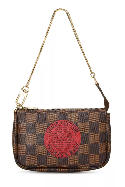 Louis Vuitton Damier Ebene Trunks & Bags Pochette Accessoires Mini