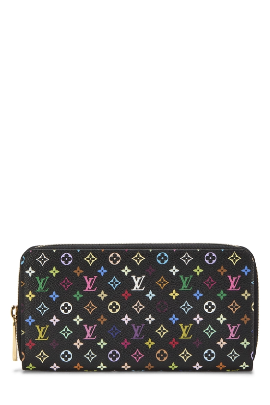 Takashi Murakami x Louis Vuitton Black Monogram Multicolore Zippy Continental, , large image number 0