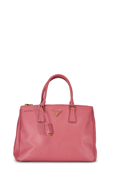 Pink Saffiano Executive Tote Large