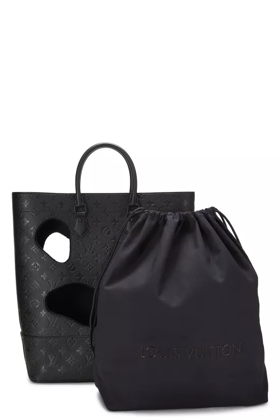 COMME DES GAR&Ccedil;ONS x Louis Vuitton Black Monogram Empreinte Bag with Holes, , large image number 6