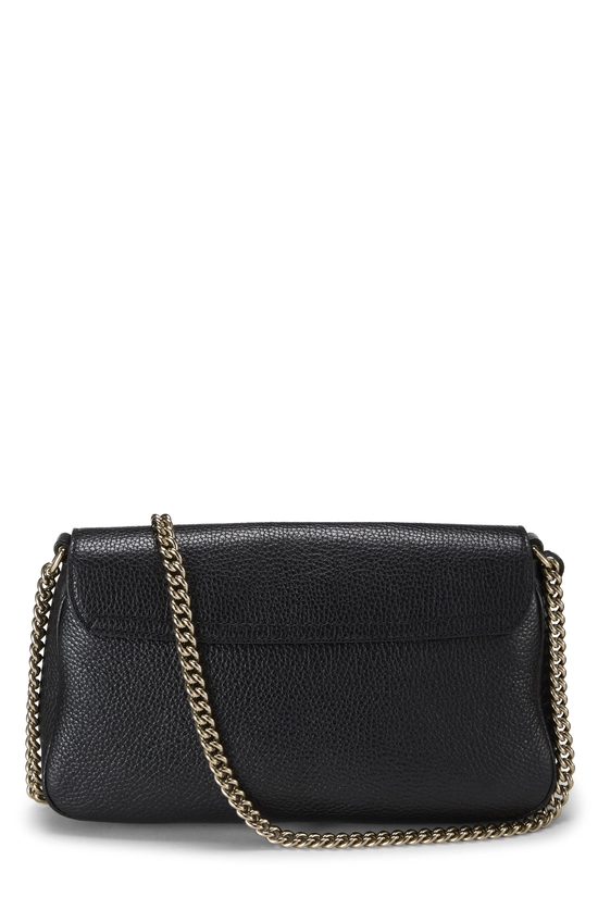 Black Grained Leather Soho Crossbody, , large image number 3