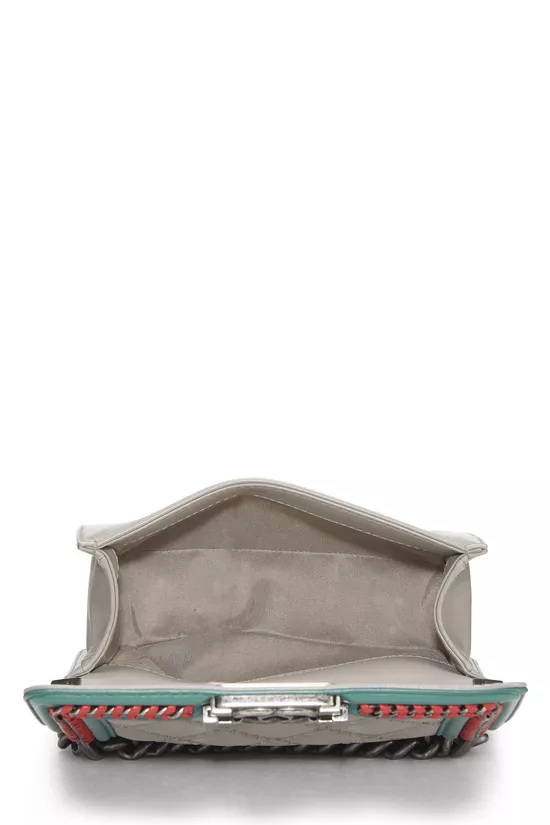 Paris-Salzburg Multicolor Braided Around Top Handle Boy Bag Small, , large image number 5