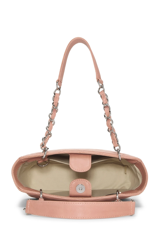Pink Quilted Caviar Petite Shopping Tote (PST), , large image number 5