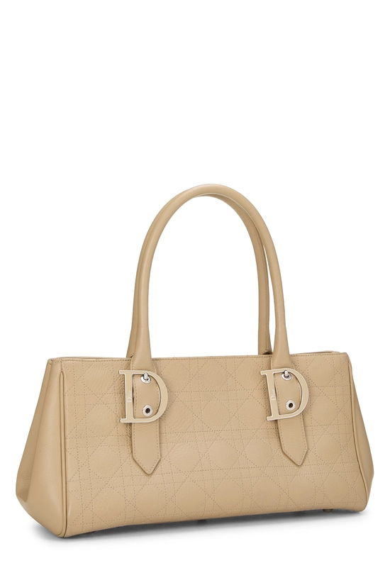 Beige Calfskin D Buckle Tote East/West, , large image number 1