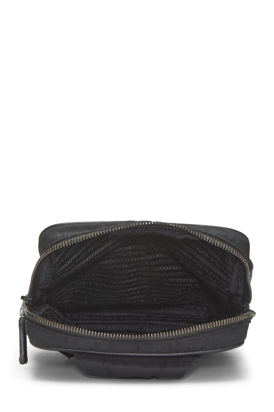 Black Nylon Logo Buckle Sling Bag, , large image number 5