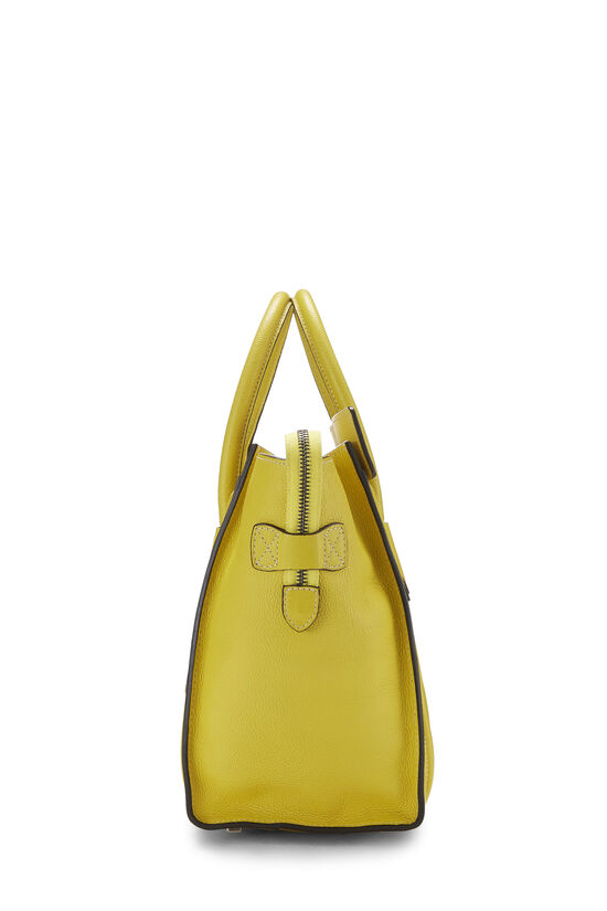 Yellow Drummed Calfskin Luggage Mini, , large image number 2