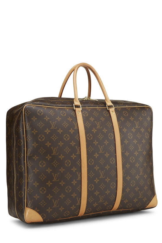 A BROWN MONOGRAM CANVAS SIRIUS 70 WITH GOLD HARDWARE, LOUIS