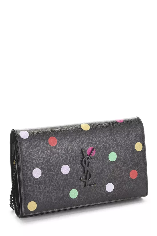 Black Grainy Leather Printed Kate Small, , large image number 1