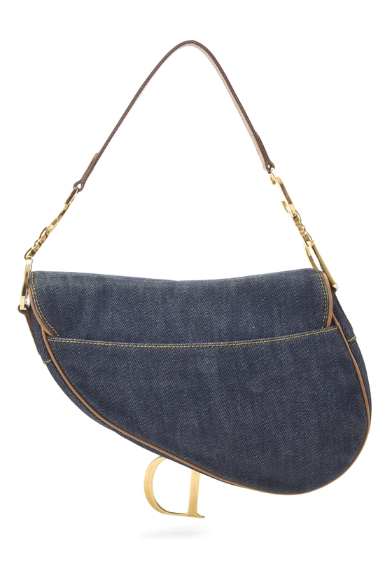 Navy Denim Saddle Bag, , large image number 3