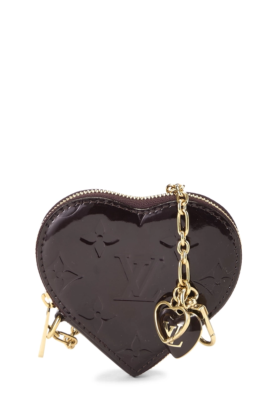 Amarante Monogram Vernis Heart Coin Purse, , large image number 0