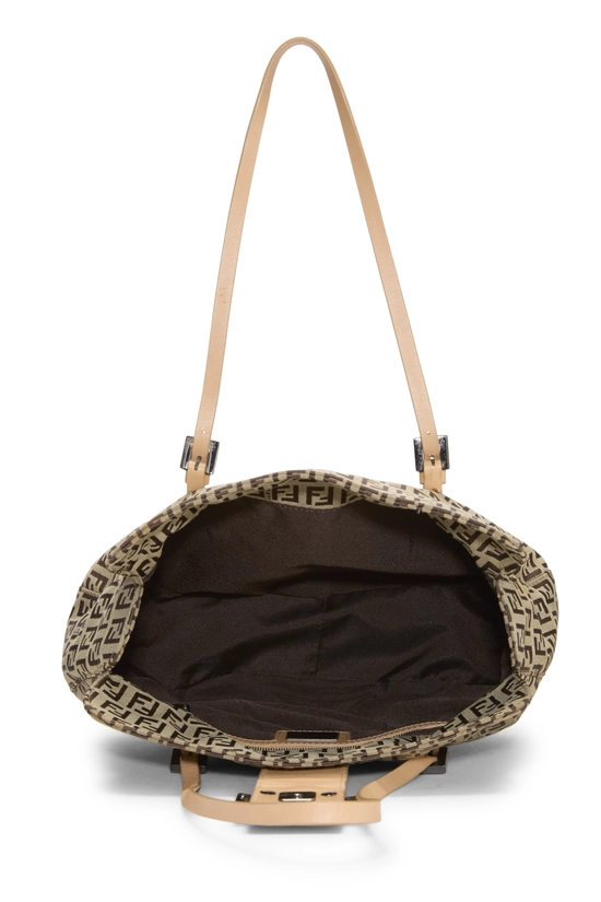 Beige Zucchino Canvas Shoulder Bag, , large image number 5