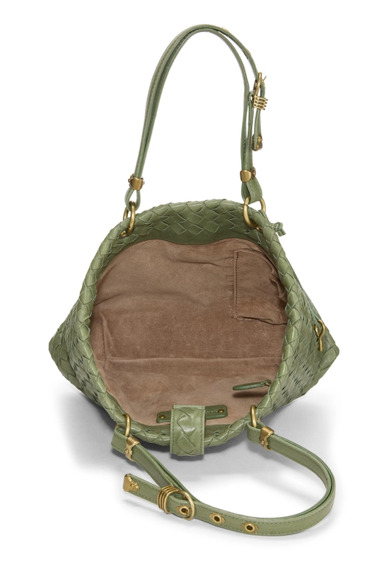 Green Intrecciato Capri Tote Small, , large image number 5