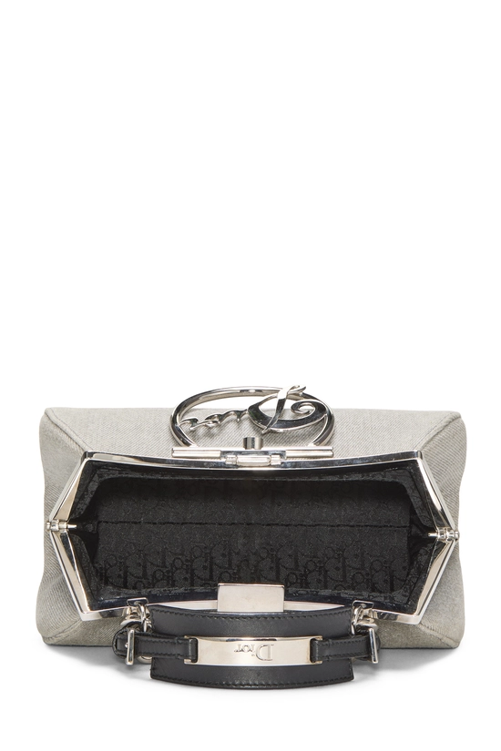 Grey Denim Diva Frame Bag, , large image number 5