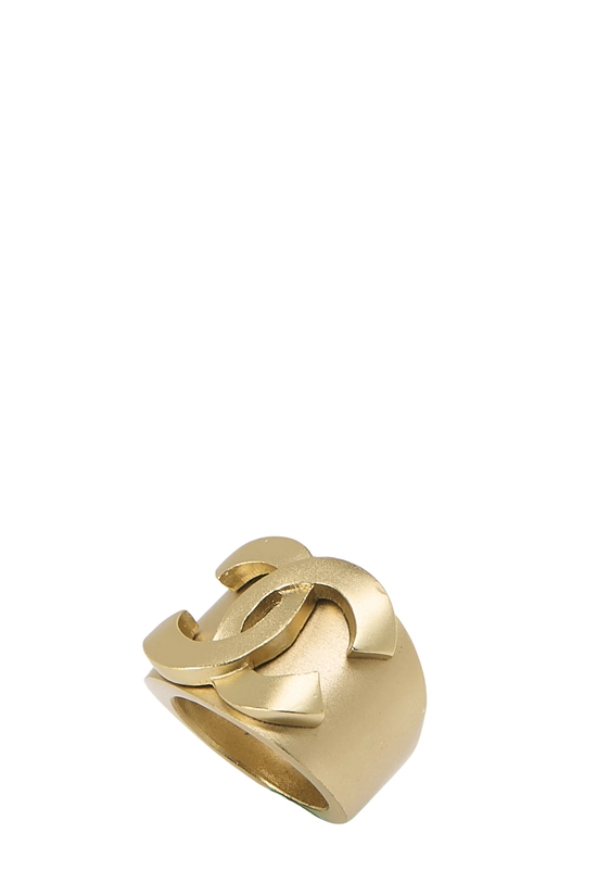 Gold 'CC' Ring, , large image number 0