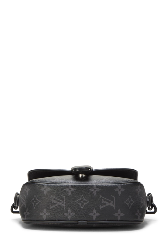 Black Monogram Eclipse Canvas Montsouris Messenger PM, , large image number 4