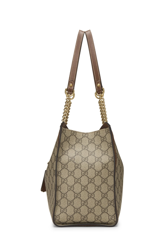 Brown GG Supreme Canvas Padlock Shoulder Bag Medium, , large image number 2