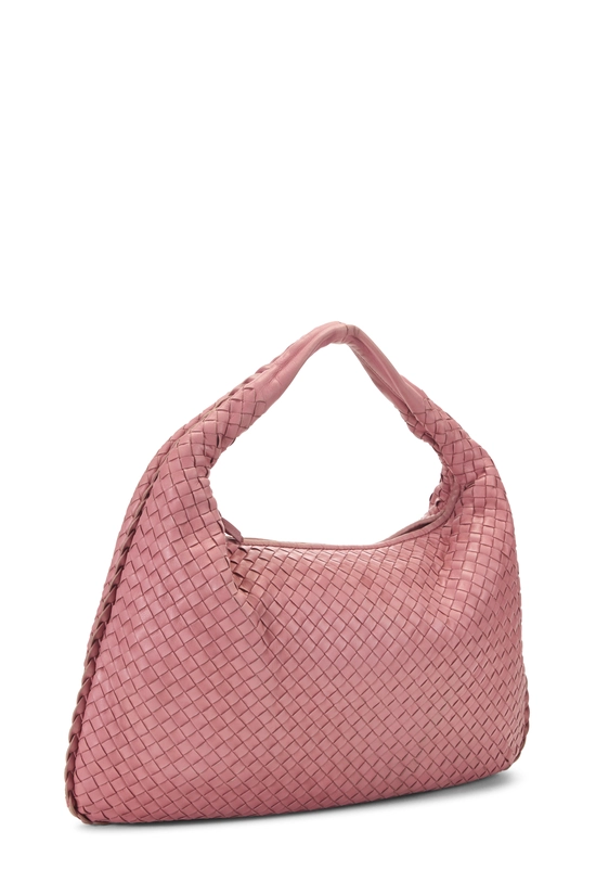Pink Intrecciato Veneta Hobo Medium, , large image number 1