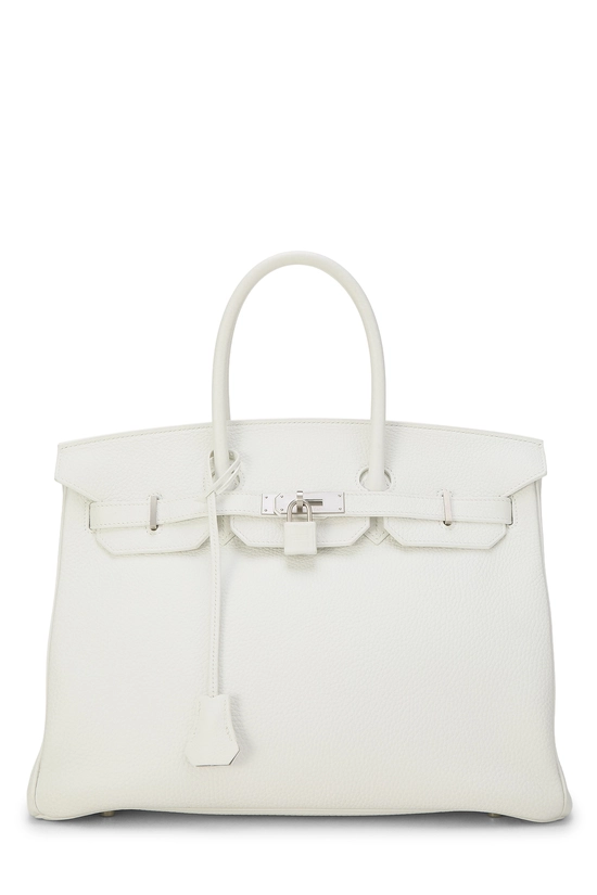 White Clemence Horseshoe Special Order (SPO) Birkin 35 , , large image number 0