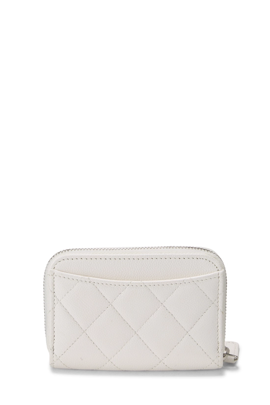 White Caviar Zip Around Coin Purse, , large image number 2