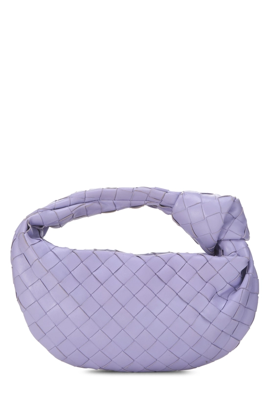 Purple Intrecciato Leather Jodie Mini, , large image number 3
