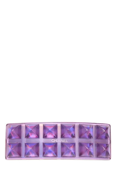 Purple Acrylic Hair Barrette 