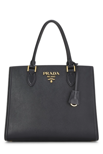 Black Saffiano Convertible Handbag