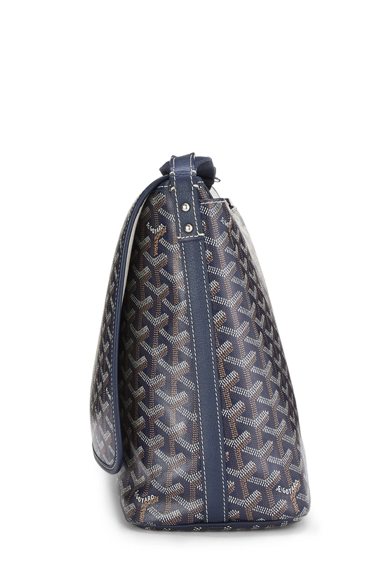 Navy Goyardine Canvas Capetien MM, , large image number 2