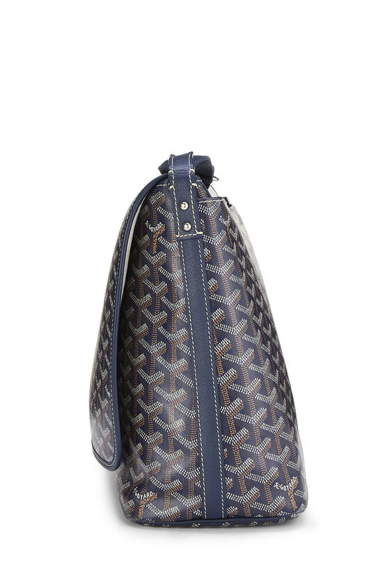 Navy Goyardine Canvas Capetien MM, , large image number 2