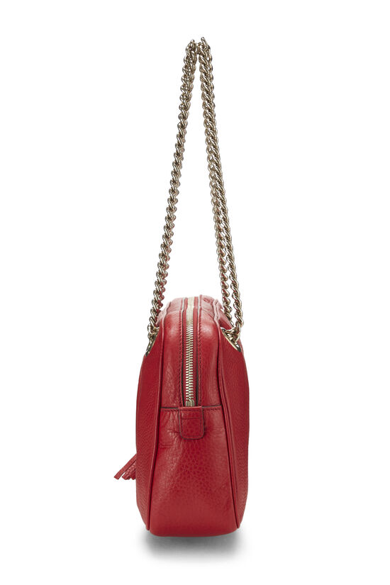 Red Leather Soho Chain Shoulder Bag, , large image number 2