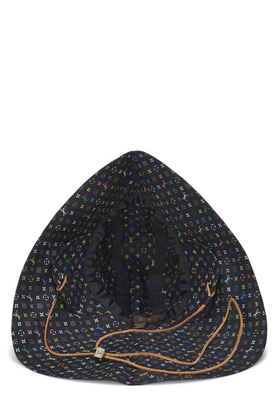 Takashi Murakami x Louis Vuitton Black Multicolore Canvas Hiker Technical Hat, , large image number 4