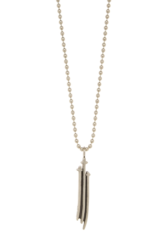 Sterling Silver 3 Cross Pendant Necklace, , large image number 1