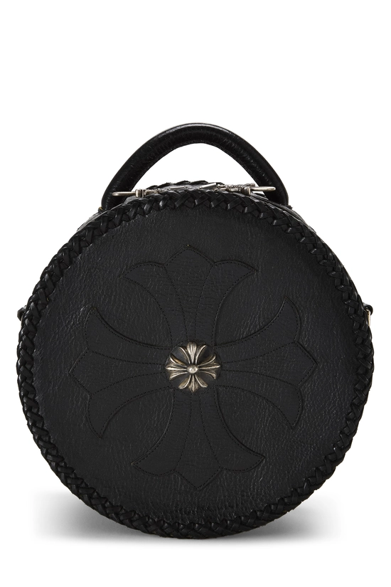 Black Leather Blue Moon Baby Shoulder Bag, , large image number 0