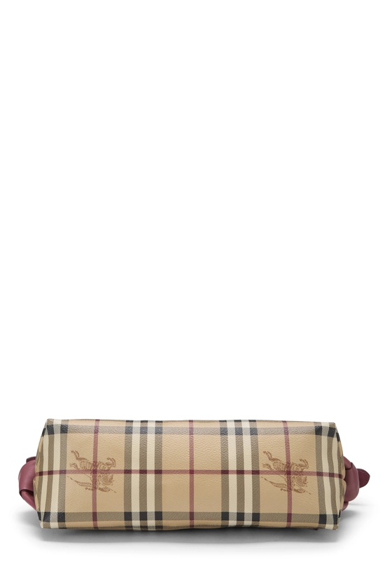 Pink Haymarket Coated Canvas Bow Tie Crossbody, , large image number 4