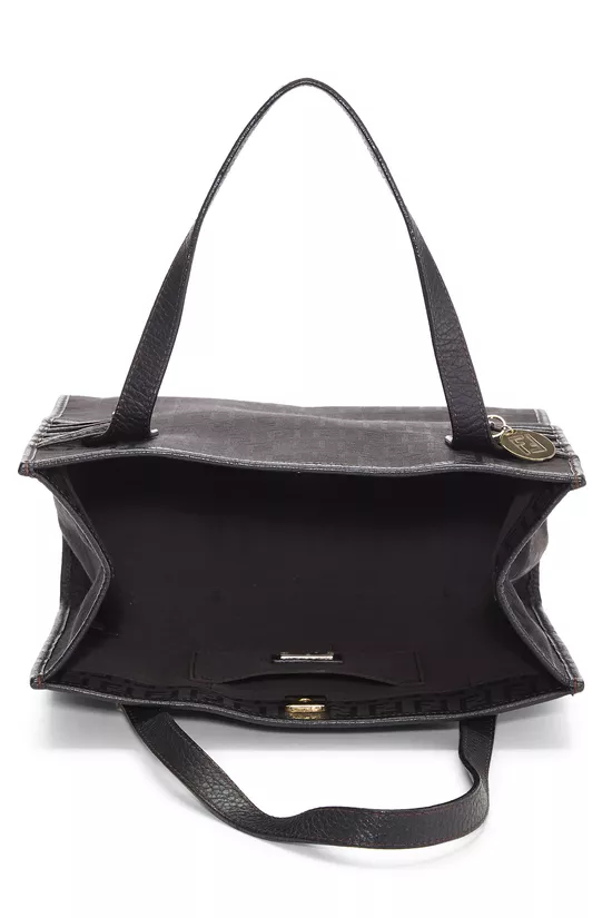 Black Zucchino Canvas Tote Small, , large image number 5
