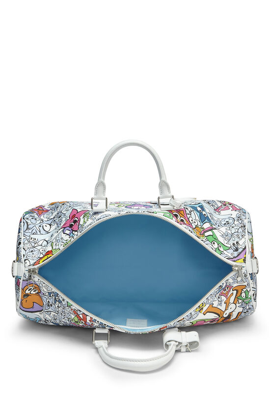 Louis Vuitton Keepall Bandouliere 50 Crystal Blue in Coated Canvas with  Silver-tone - US