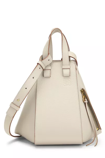 Grey Calfskin Hammock Bag Small