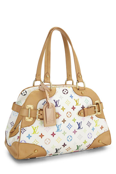 Takashi Murakami x Louis Vuitton White Monogram Multicolore Claudia, , large