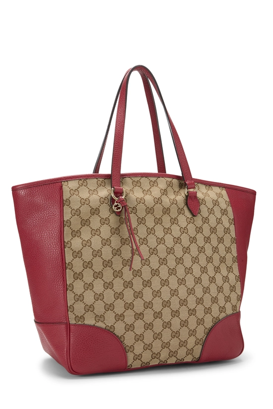 Red Original GG Canvas Bree Top Handle Tote Large, , large image number 1