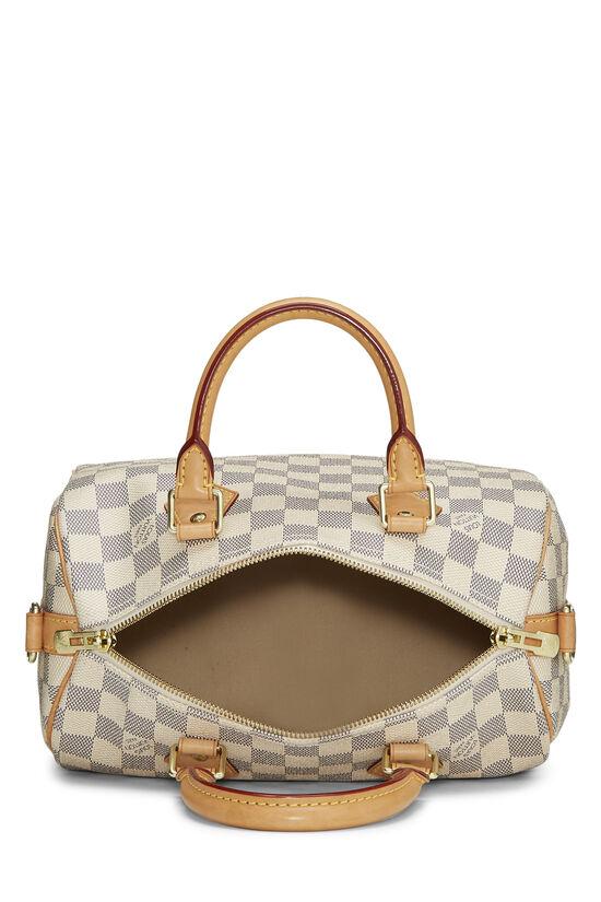 Louis Vuitton, Bags, Authentic Louis Vuitton Damier Azur Speedy Bandouliere  25