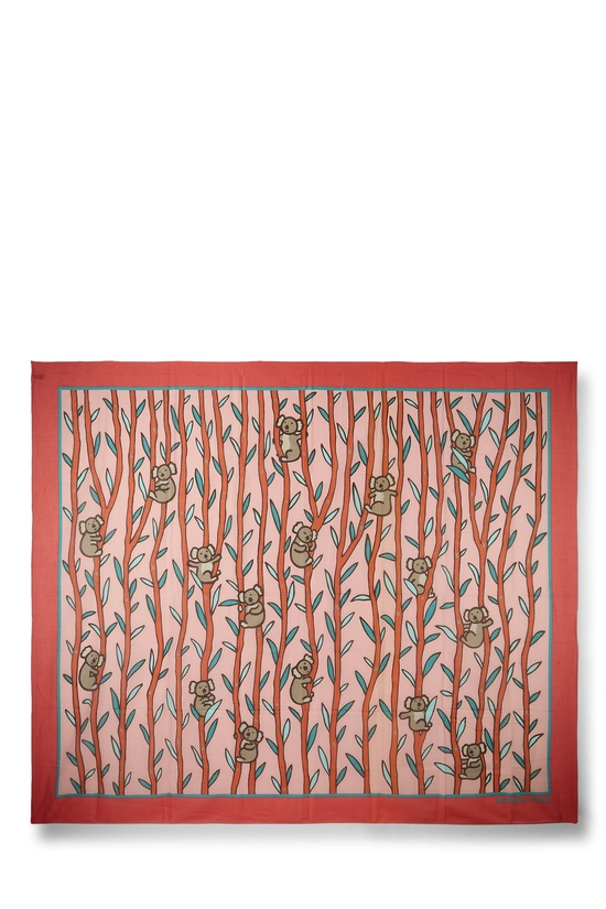 Multicolor 'Koala Pareo' Cotton Scarf TGM, , large image number 0