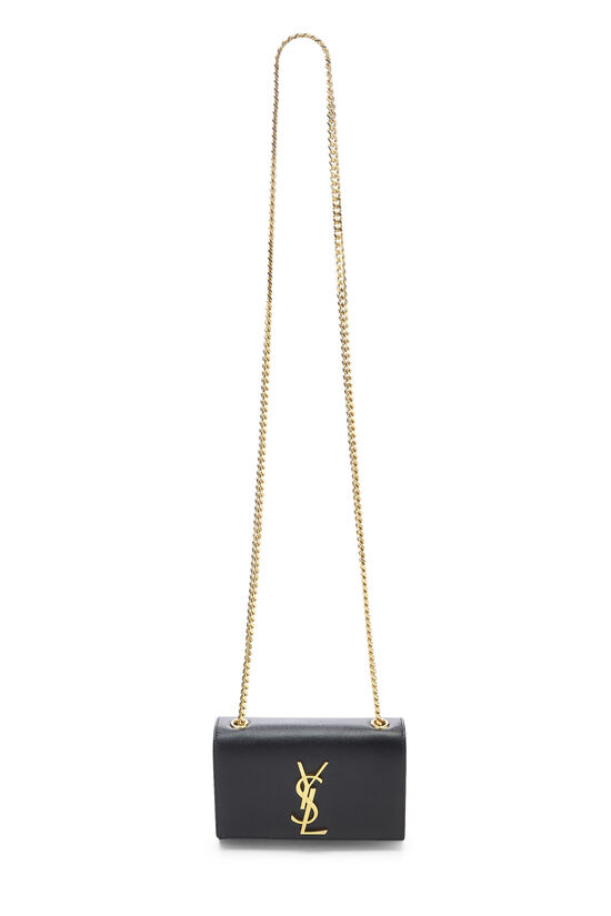 Ysl Black Grainy Leather Kate Chain Bag Mini Qtbdqw18Kh005 | Wgaca