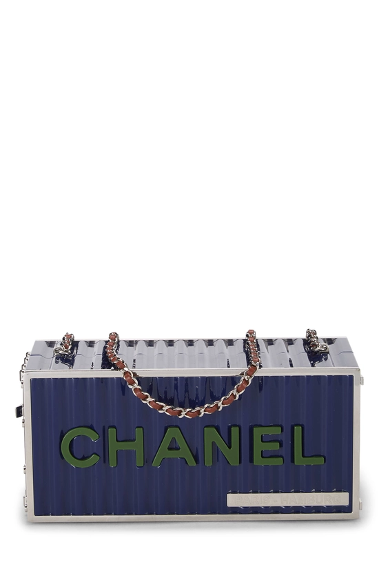 Blue Lucite Shipping Container Bag, , large image number 0