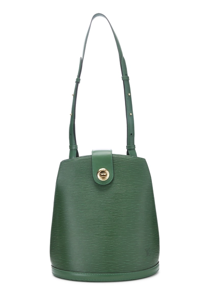 Louis Vuitton Borneo Green Epi Cluny