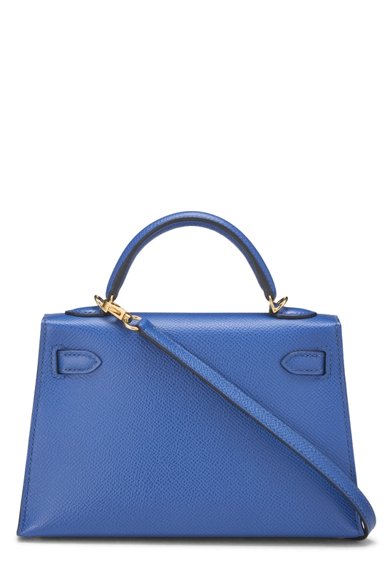 Blue France Epsom Kelly Sellier 20 NM, , large image number 3