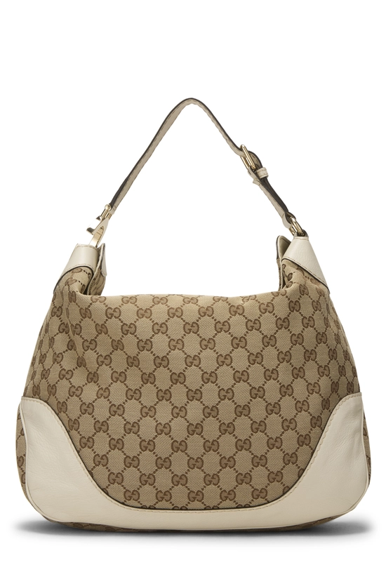 White Original GG Canvas Charlotte Hobo Bag, , large image number 3